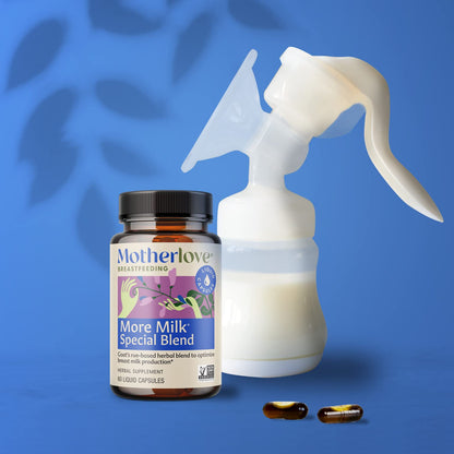 Motherlove More Milk Special Blend Lactation Supplement (60 Liquid Caps) - Goat's Rue, Organic Herbs | Vegan, Non-GMO, Kosher, Soy-Free