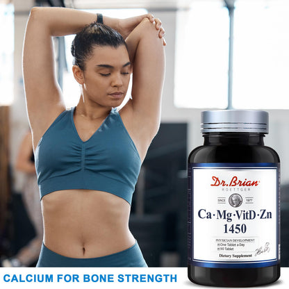 Dr. Brian Calcium Supplement – Bone & Teeth Health, Non-GMO, 90 Tablets