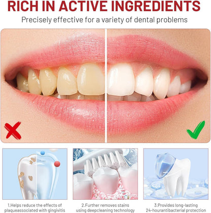 2PC SP-10 Probiotic Whitening Toothpaste – Fresh Breath, Deep Cleaning & Stain Removal (Natural Formula)