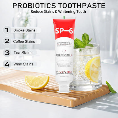 Sp-6 Probiotics Whitening Toothpaste - Ultra Whitening, 4.9oz