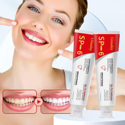 SP-6 Probiotic Toothpaste - Deep Cleaning, Fresh Breath, Ultra Whitening