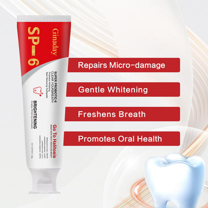 2-Pack SP-6 Probiotic Whitening Toothpaste – Deep Cleaning, Fresh Breath, Ultra Whitening