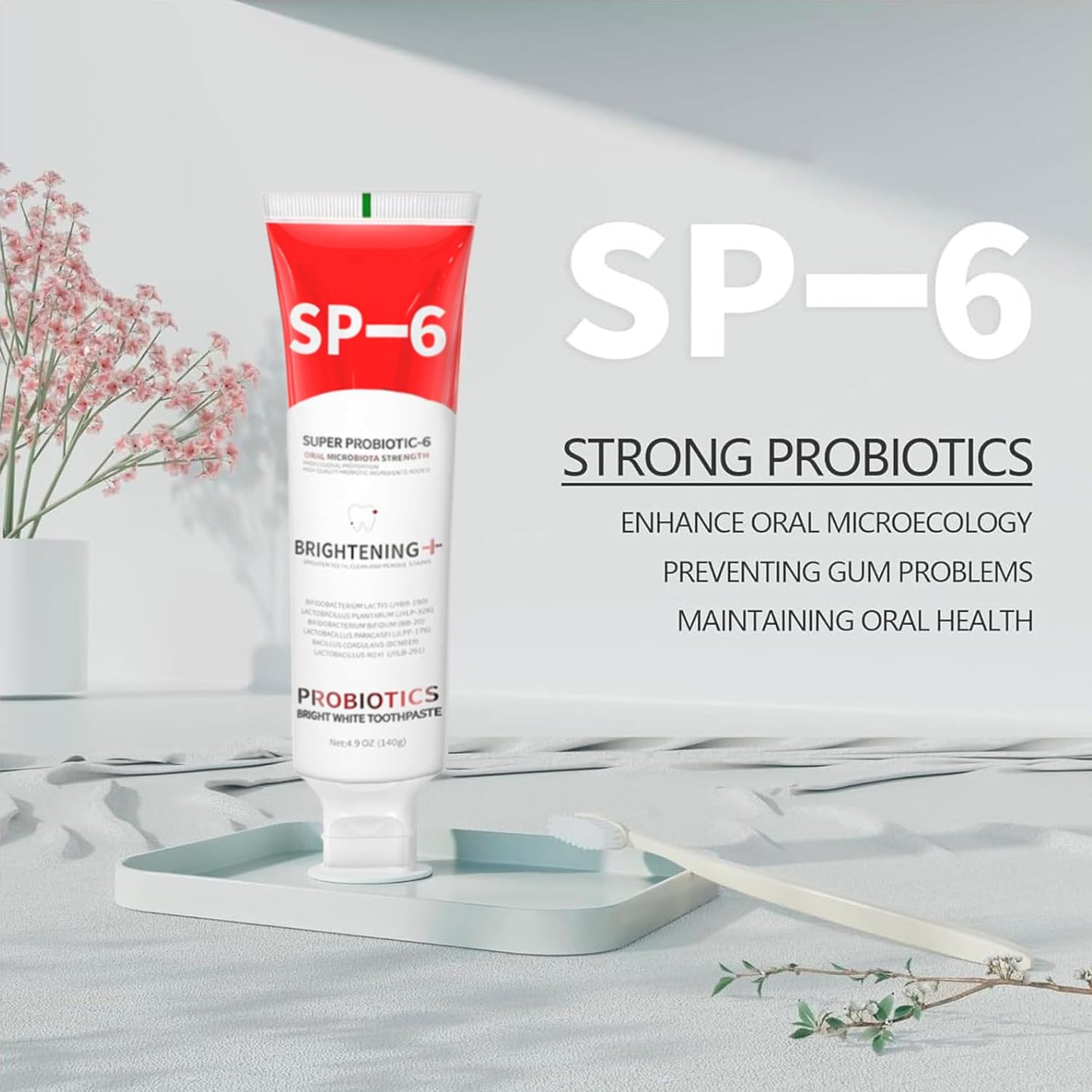 Sp-6 Probiotics Whitening Toothpaste - Ultra Whitening, 4.9oz