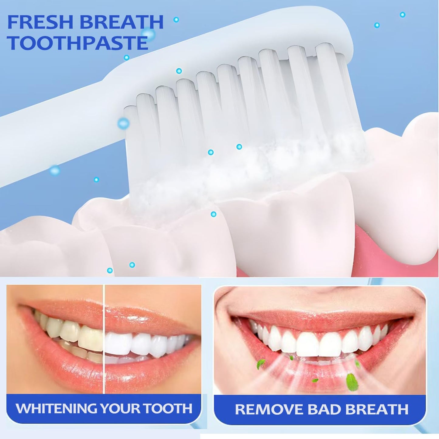 SP-6 Probiotics Whitening Toothpaste – 2 PCS, Fluoride-Free, Mint