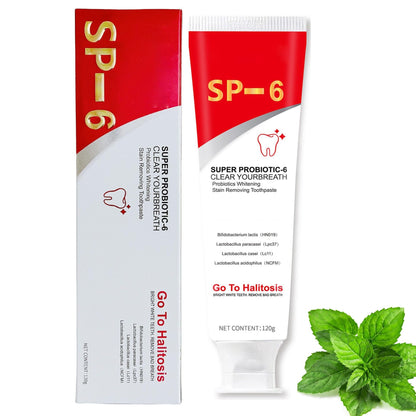 SP-6 Probiotics Whitening Toothpaste | Deep Cleaning & Fresh Breath