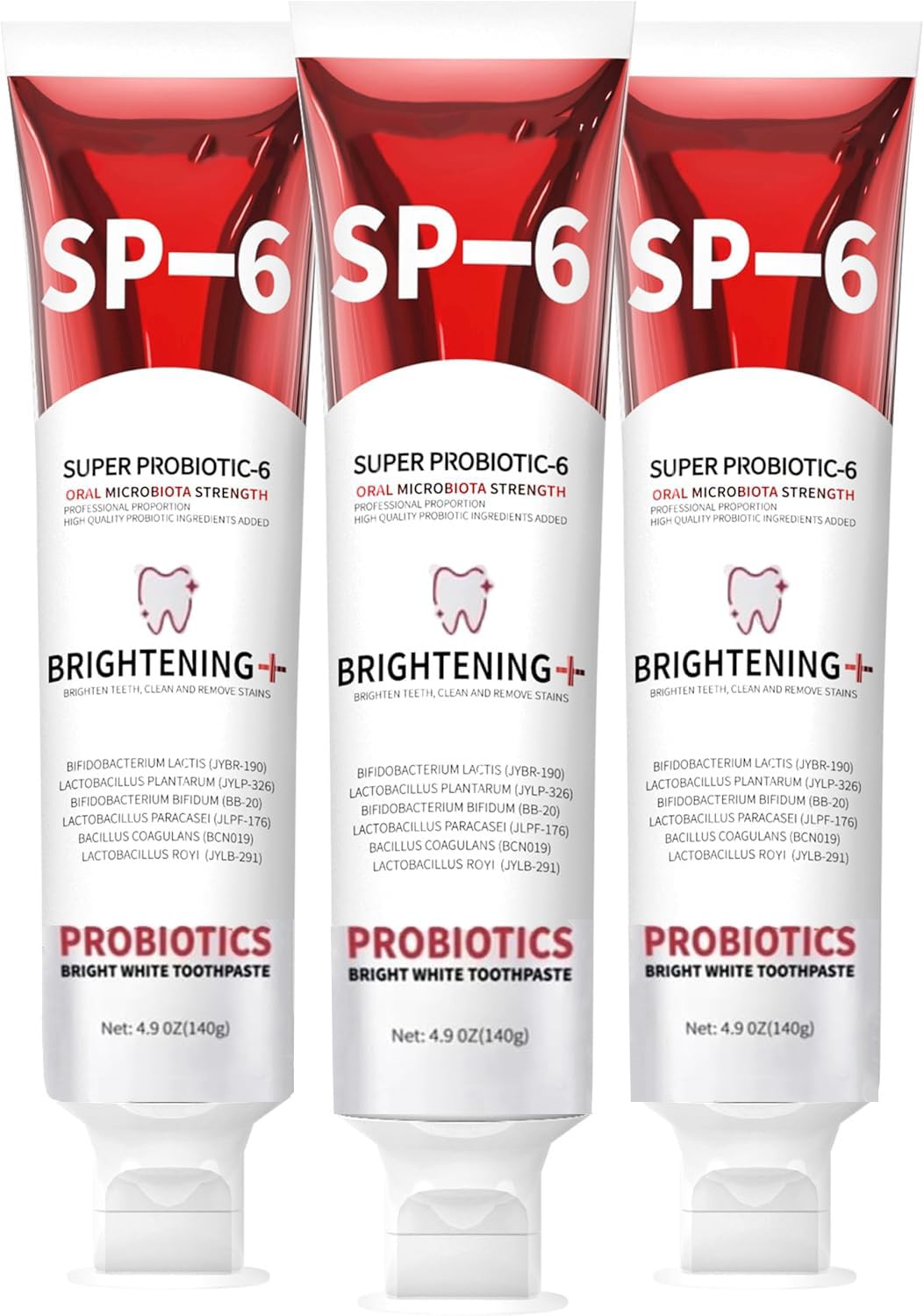 SP-6 Probiotics Whitening Toothpaste – Whitening & Gum Health, Fluoride-Free