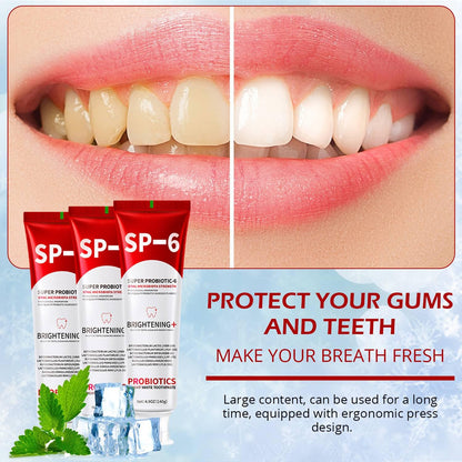 SP-6 Probiotics Whitening Toothpaste – Probiotics for Teeth Whitening & Gum Health