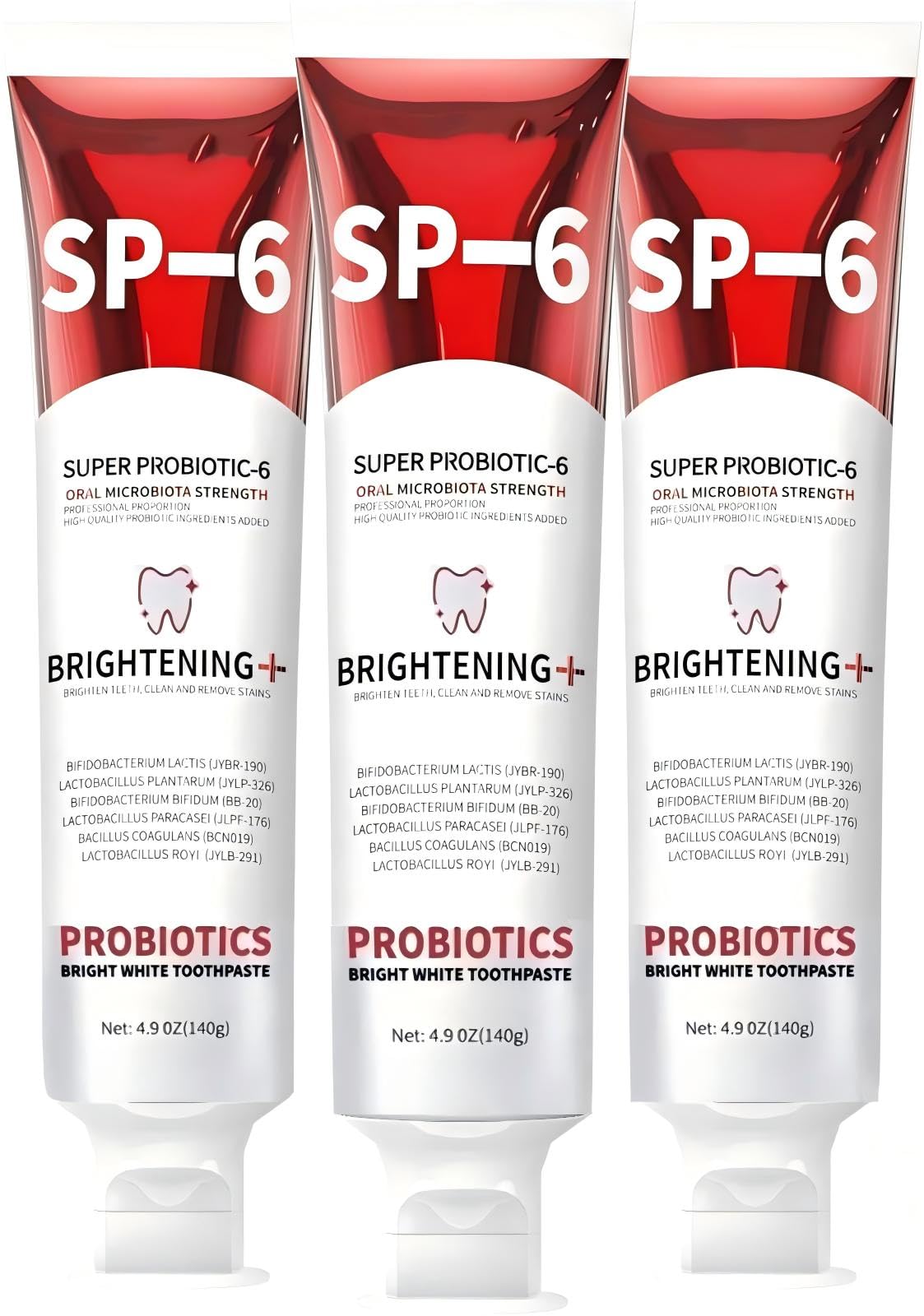 SP-6 Probiotics Whitening Toothpaste | Sp6 Brightening Tooth Paste with 6 Probiotics