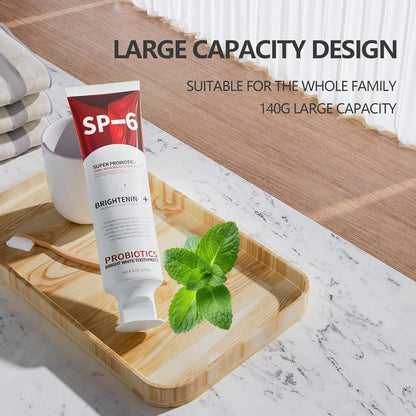 Sp-6 Probiotic Whitening Toothpaste – Fluoride-Free, Fresh Mint (2pc Bundle)