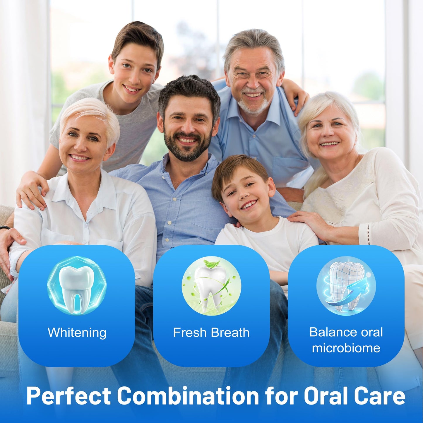 SP-6 Toothpaste Set – 6 Probiotics Whitening & 7Pro Deep Whitening (Fluoride-Free) 3-in-1