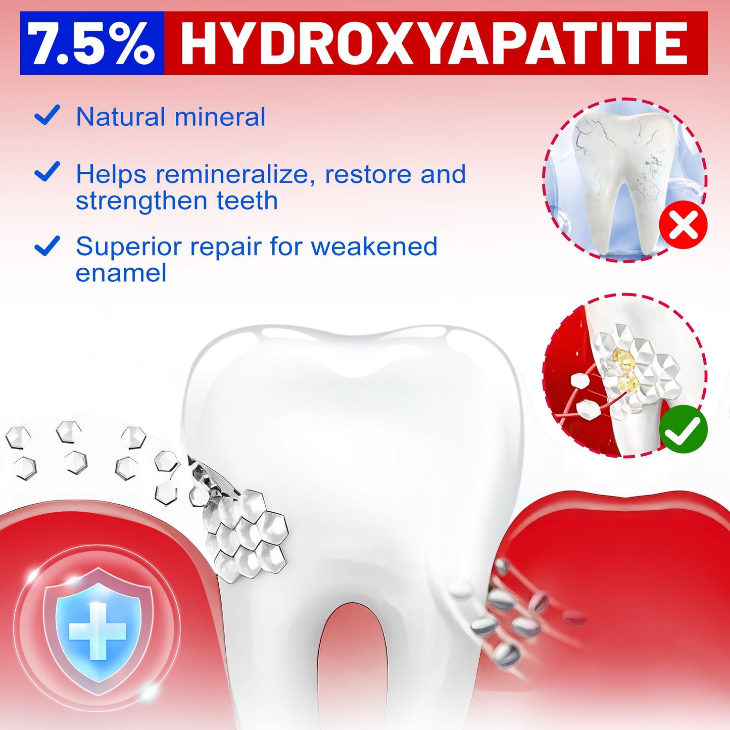 SP-8 Hydroxyapatite Probiotic Whitening Toothpaste – 8 Probiotics + Hydroxyapatite, Mint, Fluoride-Free (3)