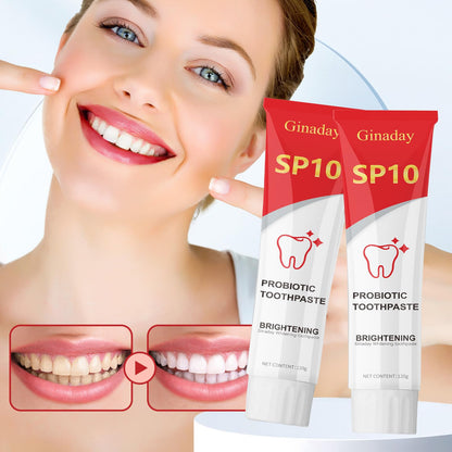 2 Pcs SP10 Probiotic Whitening Toothpaste – Deep Cleaning & Fresh Breath