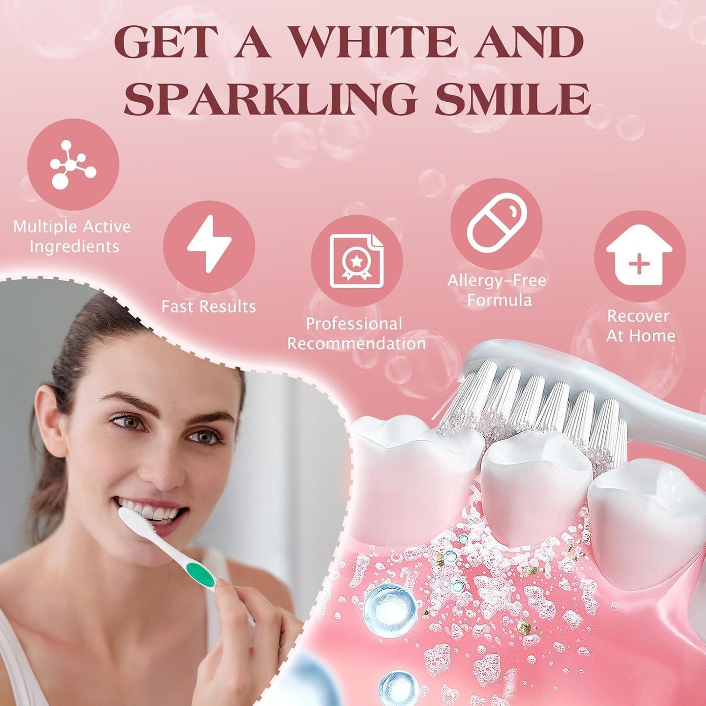SP-6 Probiotic Whitening Toothpaste – Fluoride Free, Mint, Sensitive Teeth