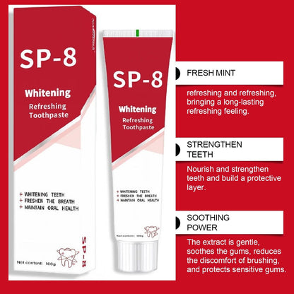 SP8 Toothpaste (2Pcs) SP-8 Probiotic Whitening – Ultra Whitening & Gum Protection