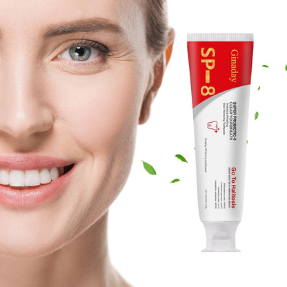Sp-8 Probiotic Whitening Toothpaste – Oalance Probiotics, Niacinamide, Enamel & Gum Health, Fresh Breath, Fluoride-Free