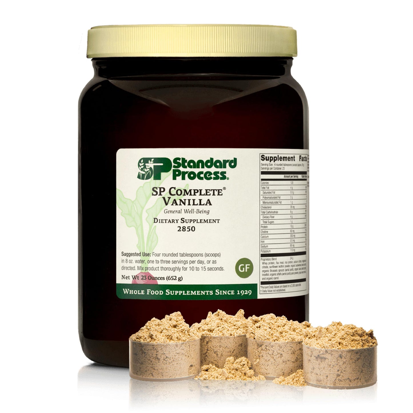 SP Complete Vanilla - Whole-Food Nutrition for Immune & Liver Support (23 oz)