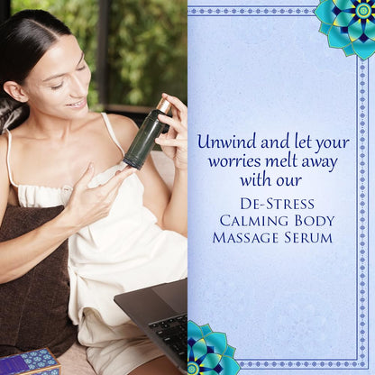 Spa Ceylon De-Stress Calming Body Massage Serum | Organic & Natural Massage Oil