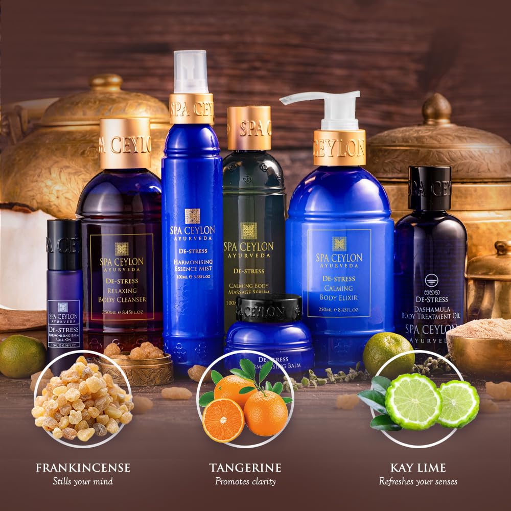 Spa Ceylon De-Stress Calming Body Massage Serum | Organic & Natural Massage Oil