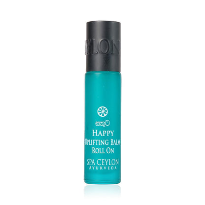 SPA CEYLON Happy Uplifting Balm Roll-On – Naturally Refreshing & Revitalizing | Vegetarian | All Skin Types