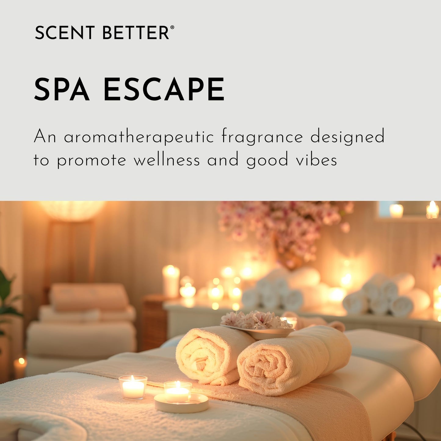 Spa Escape Aroma Essential Oil Blend: Green Tea, Mandarin & Cucumber for Ultrasonic Diffusers (3.3 Fl Oz / 100 mL)