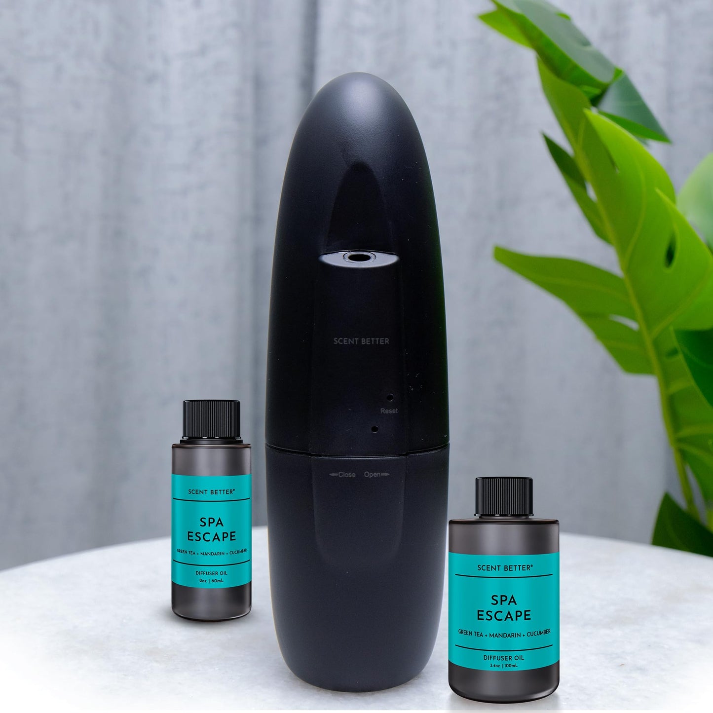 Spa Escape Aroma Essential Oil Blend: Green Tea, Mandarin & Cucumber for Ultrasonic Diffusers (3.3 Fl Oz / 100 mL)