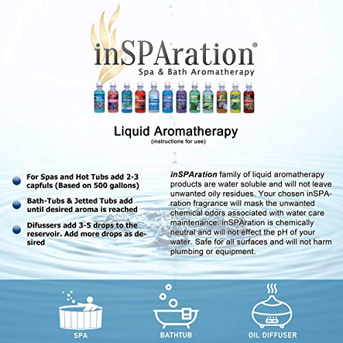 inSPAration Spa & Bath Aromatherapy 113X - 9 oz Country Herbal Blue