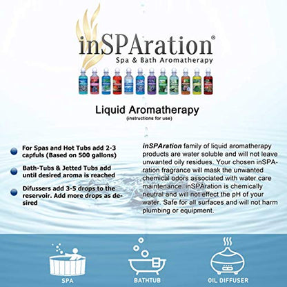 inSPAration Spa & Bath Aromatherapy 113X - 9 oz Country Herbal Blue