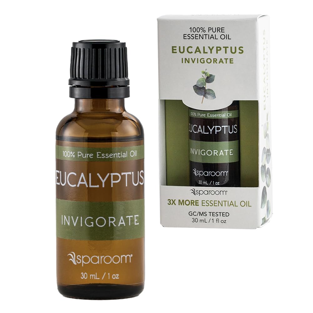 SpaRoom Aromatherapy Eucalyptus Essential Oil – Invigorate (100% Pure & Undiluted, 30 mL)