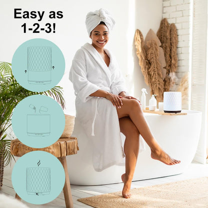 SpaRoom Athena Bluetooth Aromatherapy Ultrasonic Diffuser for Large Rooms