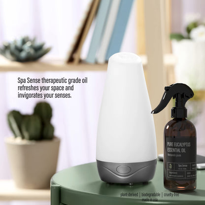 Spa Sense Pure Eucalyptus Shower Mist – 8oz Eucalyptus Essential Oil Spray