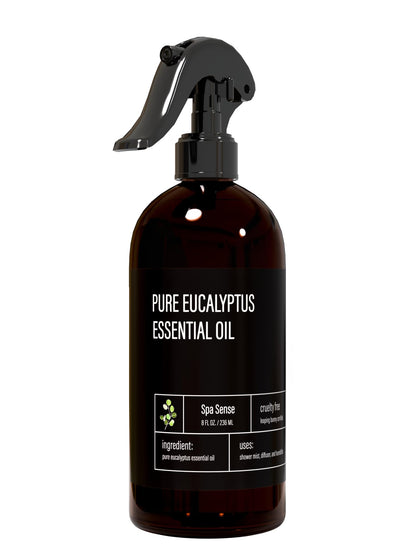 Spa Sense Pure Eucalyptus Shower Mist – 8oz Eucalyptus Essential Oil Spray