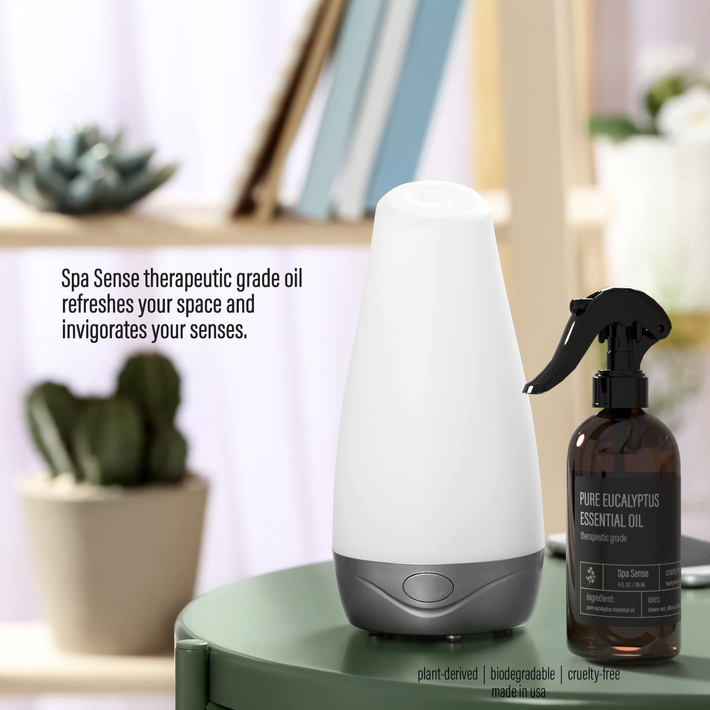 Spa Sense Pure Eucalyptus Shower Mist & Steam Room Spray – 8oz 2 Pack