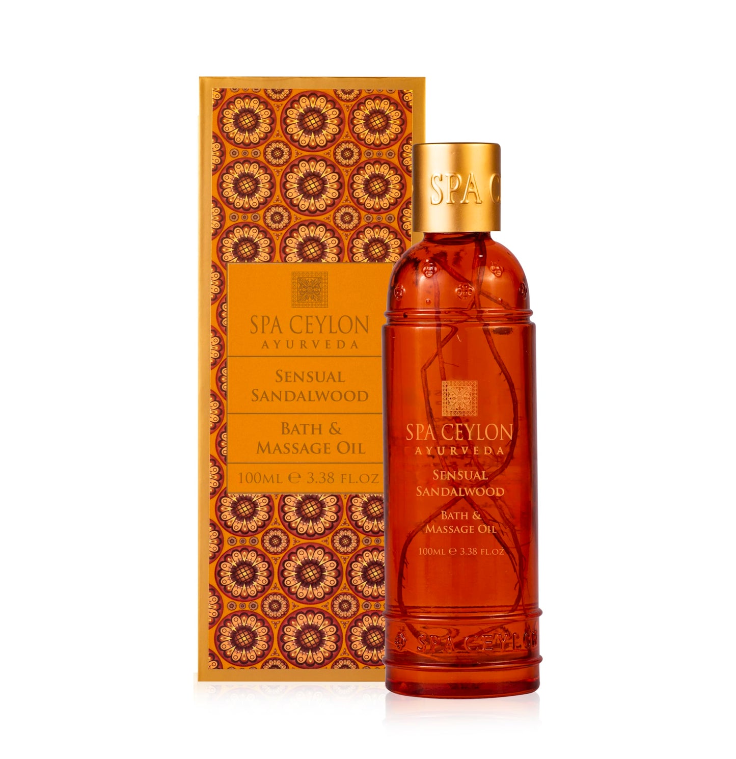 Spa Ceylon Sensual Sandalwood Bath & Massage Oil | Professional Body Oil for Massage Therapy