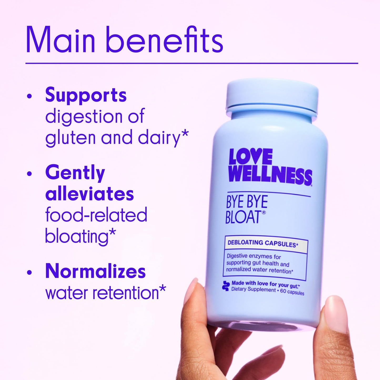 Love Wellness Universal Gut Duo: Bye Bye Bloat & Sparkle Fiber for Women