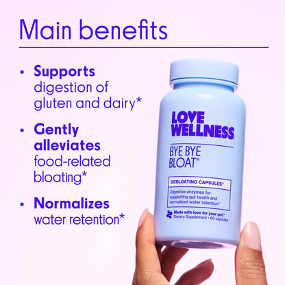 Love Wellness Universal Gut Duo: Bye Bye Bloat & Sparkle Fiber for Women