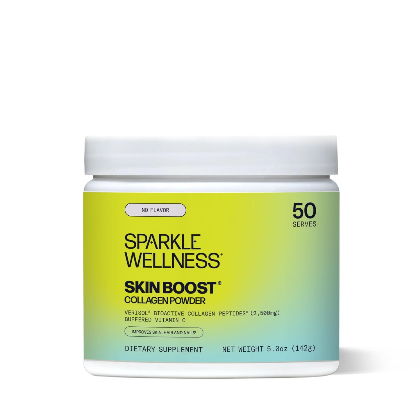 Sparkle Wellness VERISOL Collagen Peptides | Vitamin C Skin, Hair & Nails Support | 50 Serves (No Flavor)
