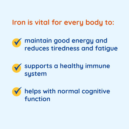 Spatone Natural Liquid Iron Supplement for Women, Men & Kids 4+ | 5 mg per 20 mL Sachet