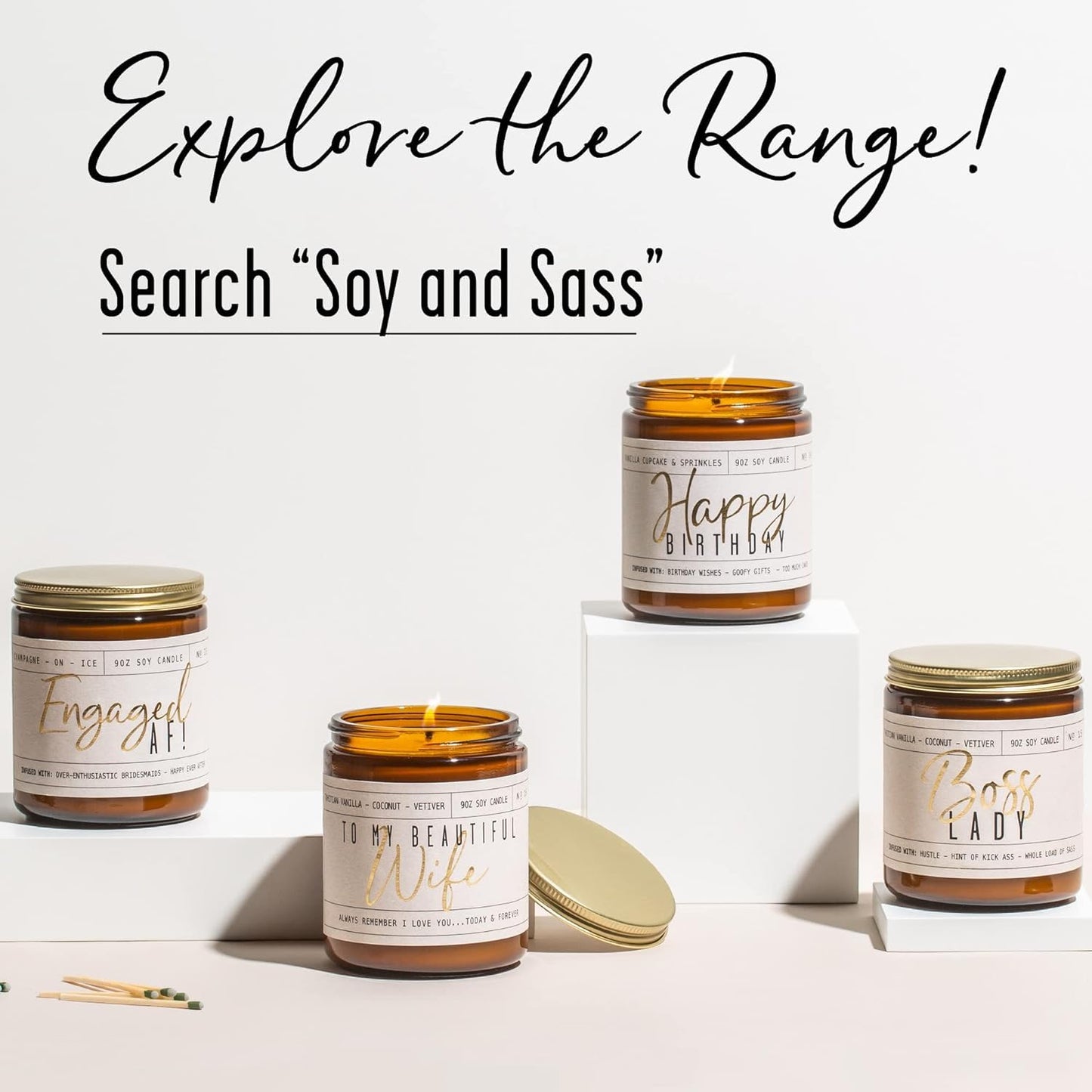 60th Anniversary Gifts – 60 Year Later Candle (Sandalwood Rose) – USA Made
