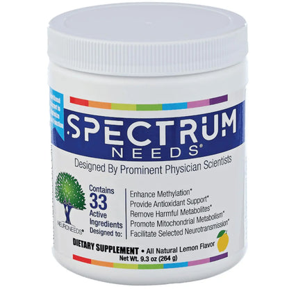 SpectrumNeeds® by NeuroNeeds – Comprehensive 33-Ingredient Nutritional Support (Lemon Flavor) BritishVita | Premium UK Vitamins & Wellness Supplements