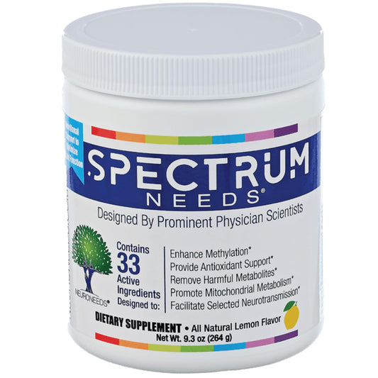 SpectrumNeeds® by NeuroNeeds – Comprehensive 33-Ingredient Nutritional Support (Lemon Flavor) BritishVita | Premium UK Vitamins & Wellness Supplements