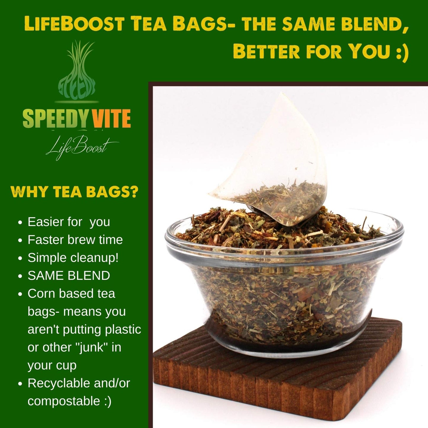 SpeedyVite® Blood Lifeboost Tea - Supports Waste Removal from Bloodstream*