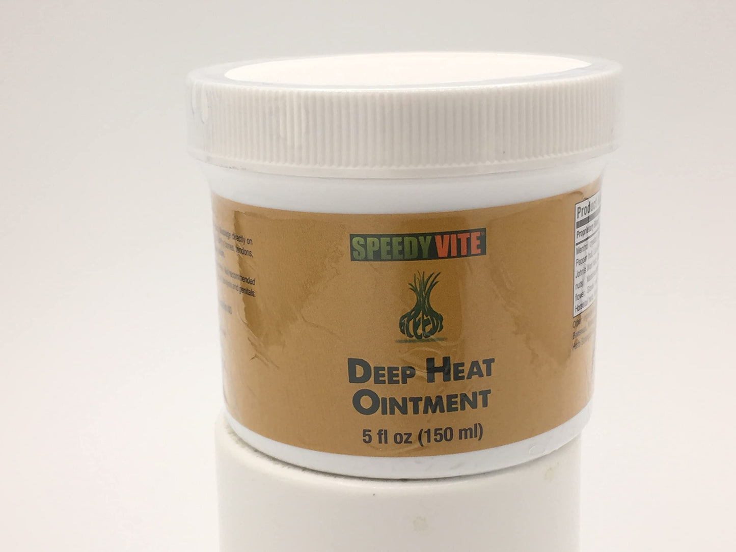 SpeedyVite Deep Heat Ointment 5oz Organic – Cayenne Arnica Menthol Ginger & St. John's Wort