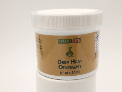 SpeedyVite Deep Heat Ointment 5oz Organic – Cayenne Arnica Menthol Ginger & St. John's Wort