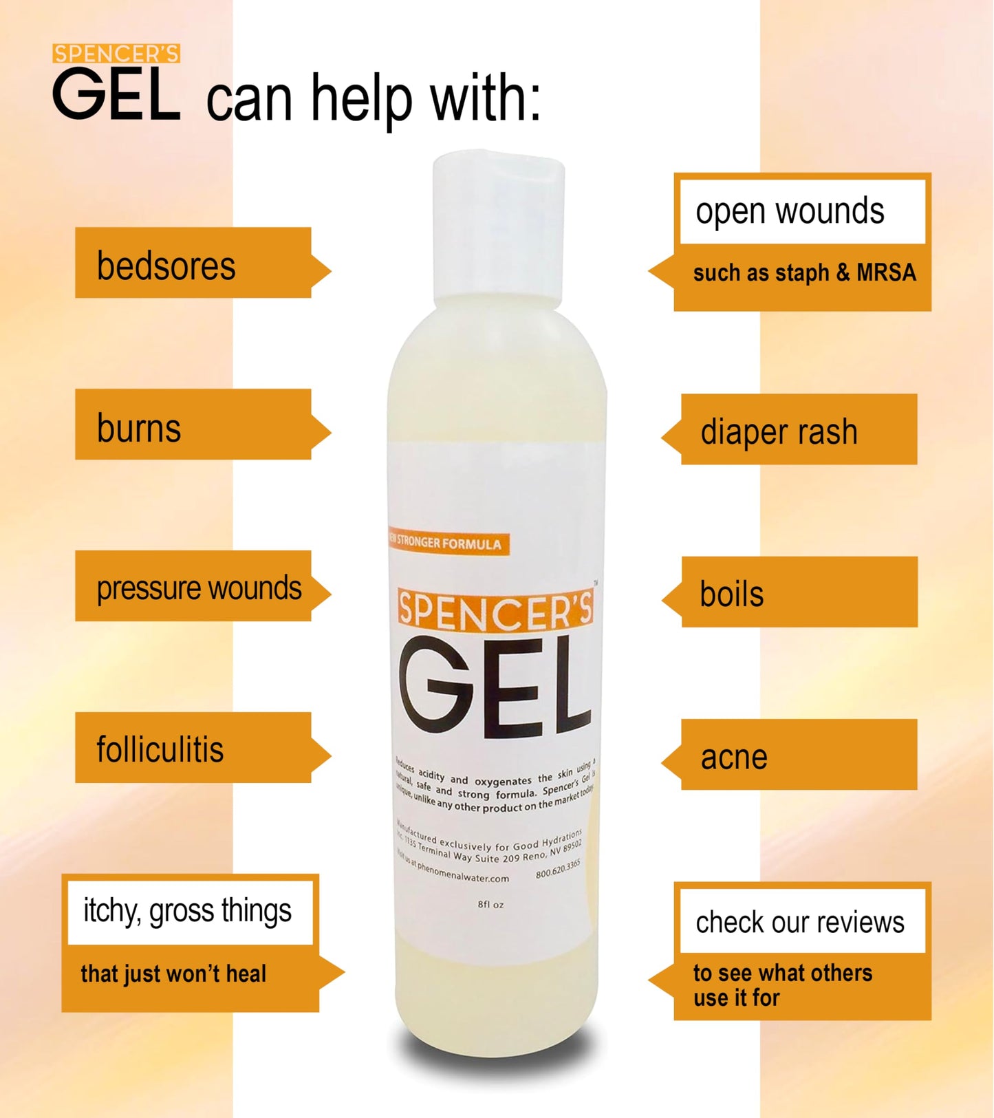 Spencer's Gel Alkaline Formula (4 oz) — High-pH Skin Care Since 2004 | Fast-Acting, Non-Stinging