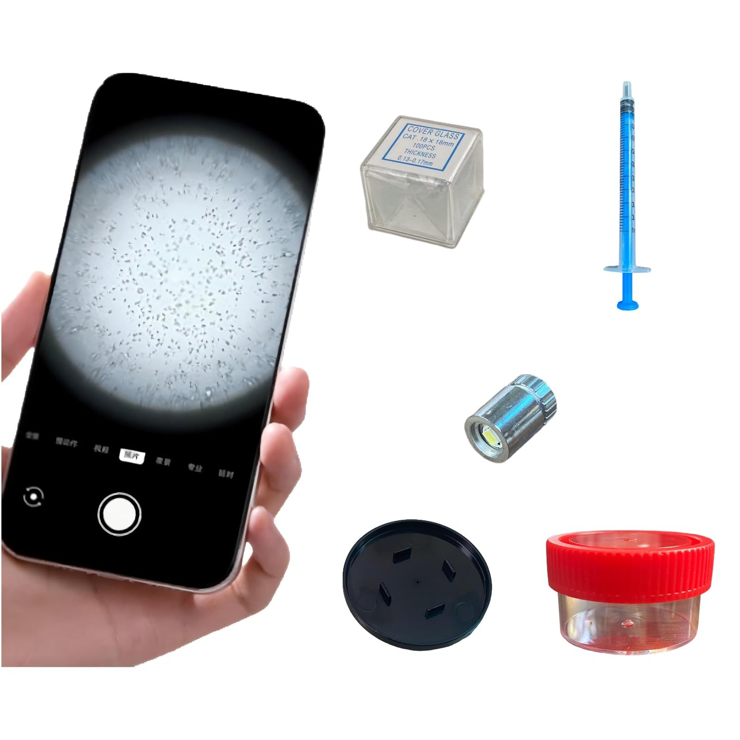 Sperm Fertility Microscope Home Sperm Test with Smartphone Motility Viewer