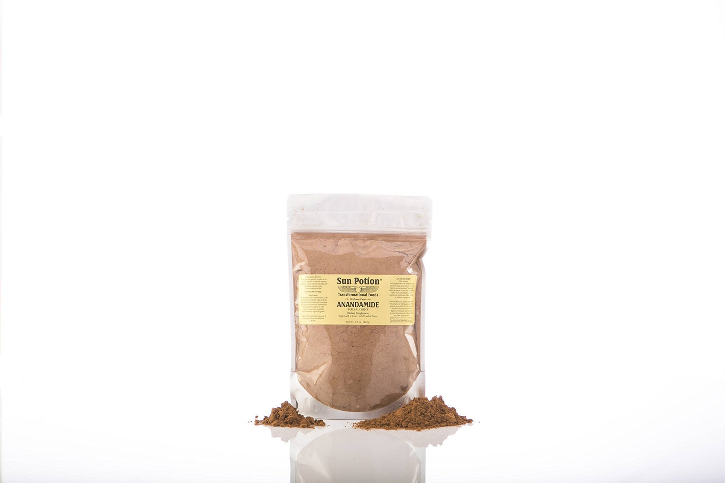 Organic Anandamide 222g by Sun Potion – Raw Cacao Powder, Tonic Herbs & Adaptogens