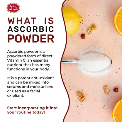Spicy World Vitamin C Powder 5 lb (Ascorbic Acid) USP | Bulk Dietary Supplement