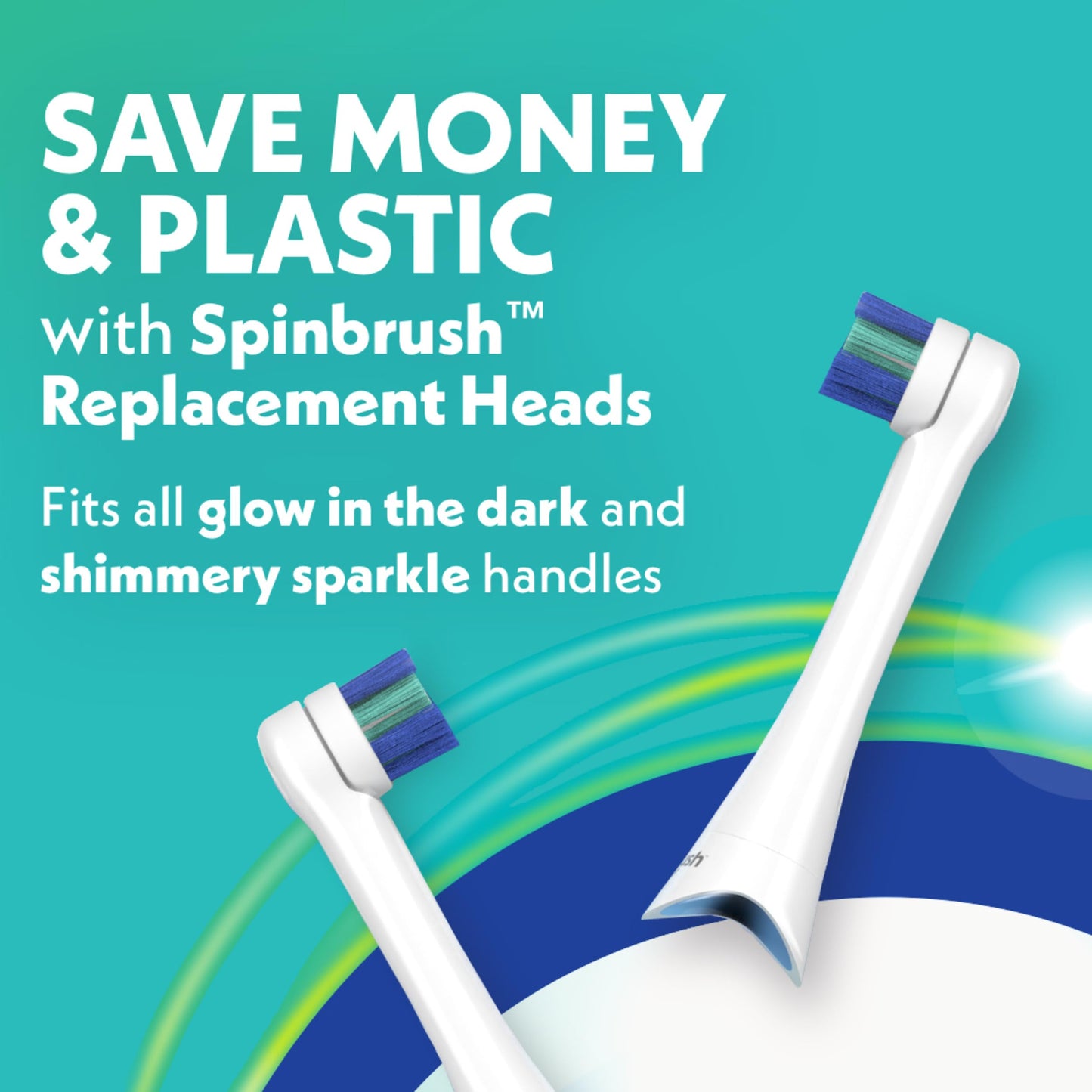 Spinbrush Kids Electric Toothbrush – Glow in the Dark, Battery-Powered