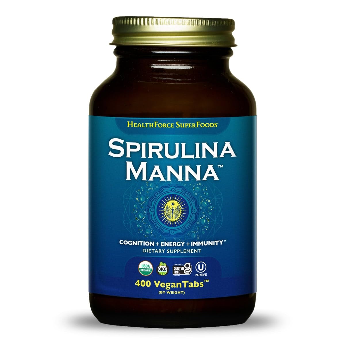 HealthForce SuperFoods Spirulina Manna - Tablet - 400 Vegan Tablets