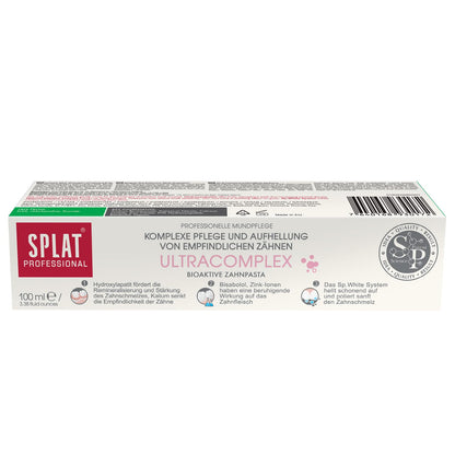 Splat Ultracomplex Toothpaste – Fluoride-Free Whitening for Sensitive Teeth | Splat Professional Series